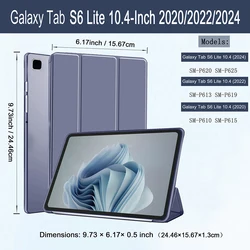 Magnetic Slim Trifold Stand Tablet Cover with Soft Back (Purple)