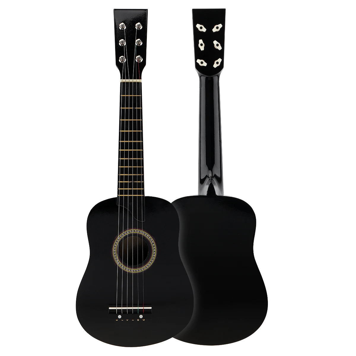 Description Picture 5 of item25 Inch Acoustic Guitar Black Basswood Adults Guitarra with Pick Strings Musical Instrument Gifts for Beginner