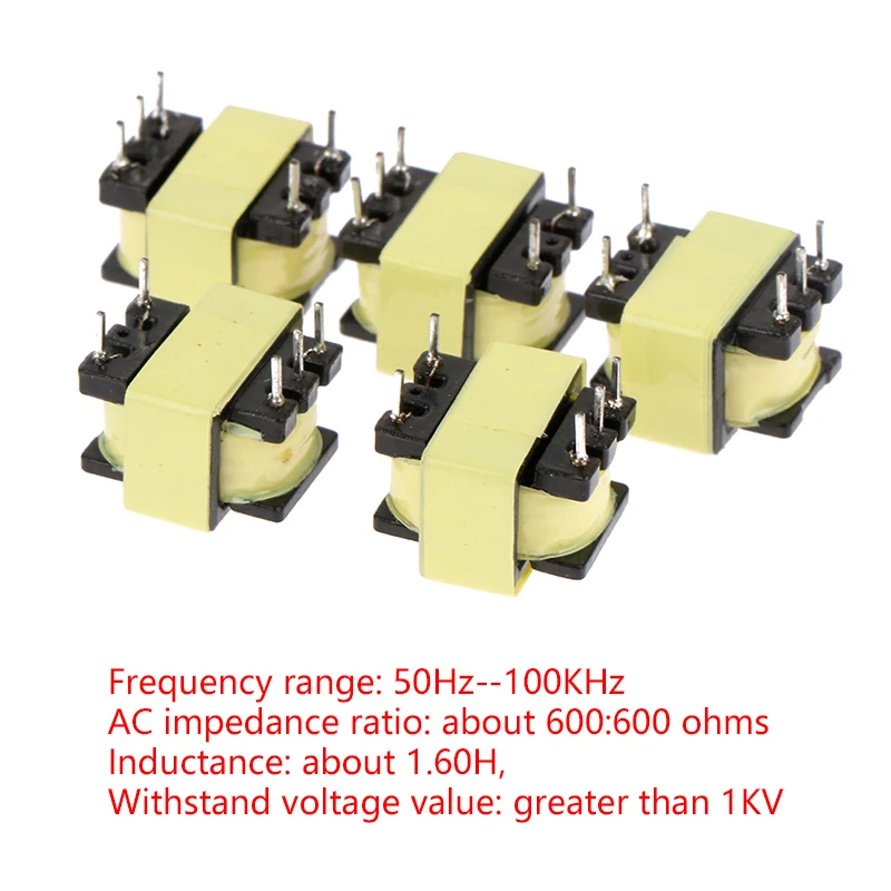 Power Transformer 5pcs/lot 600 Ohm Toroidal Transformer Isolator Audio-frequency 600:600 1:1 With 5 Pins