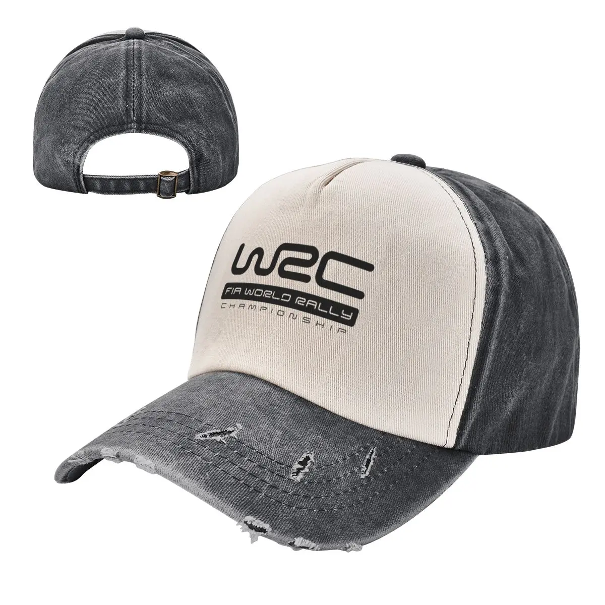 Unisex Fashion WRC Logo Washed Baseball Caps