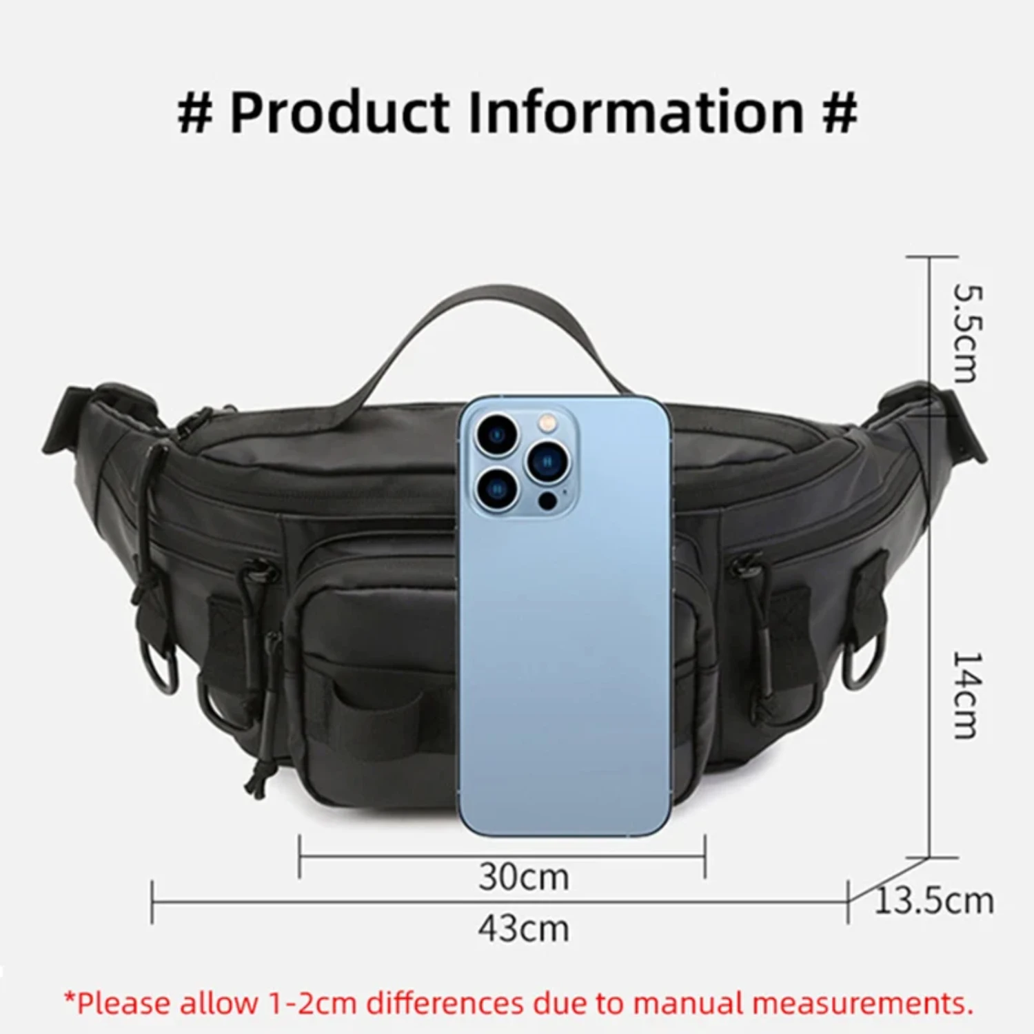 Fishing Camping Waist Chest Backpack Fishing Lure Tackle Men Outdoor Molle Shoulder Bags Travel Hunting Accessories