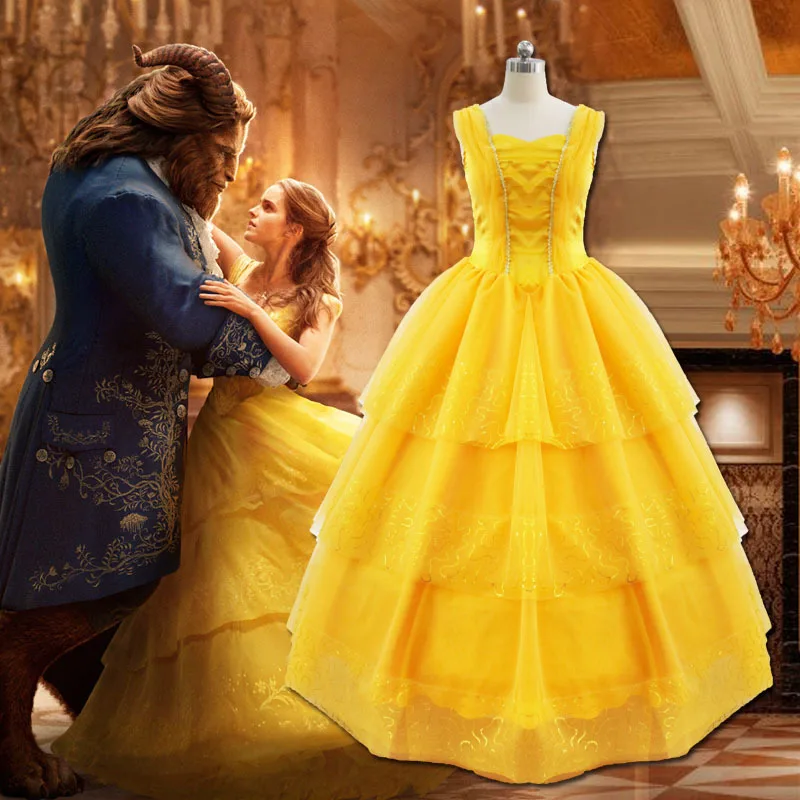 Quinceañera Vestido Amarillo Bella Y Bestia Disfraces De La Bella
