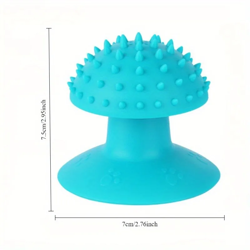 1PC Pet cat suction cup rubbing device massager cat scratching itchy scratching device comb suction cup massage brush