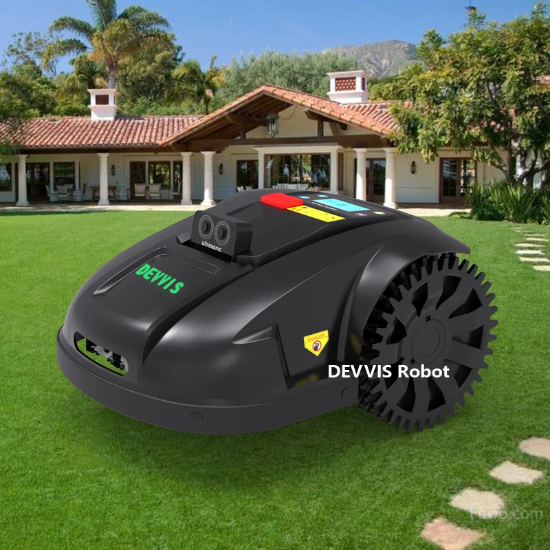 DEVVIS 2022 Newest E1800U Robotic Lawn Mower,Updated Ultrasonic