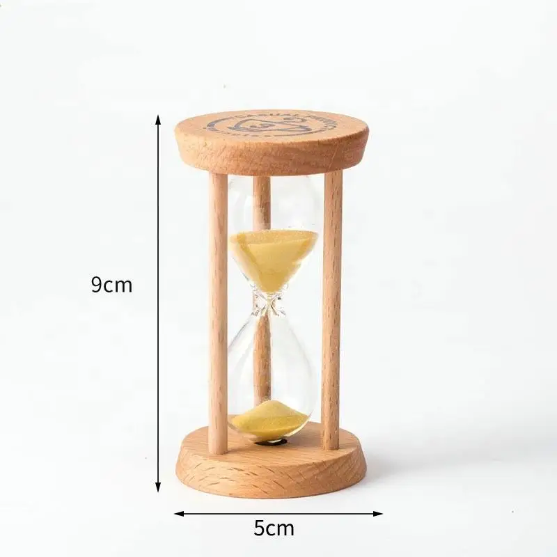 Sand Timer Liquid Hourglass Timer Colored Hourglass 1pc 3/5 Minutes Wooden Hourglass Mini Desktop Decoration Sand Clock Creative Timers Sandglass Hourglass Kitchen For Kids Gift