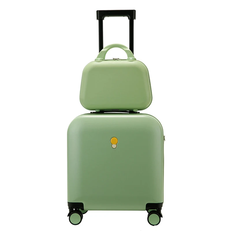 Luggage Travel Box Universal Wheel Trolley Bag 18 Inch Password Case Small Boarding Gift Suitcase 2 Pieces Trunk Pack