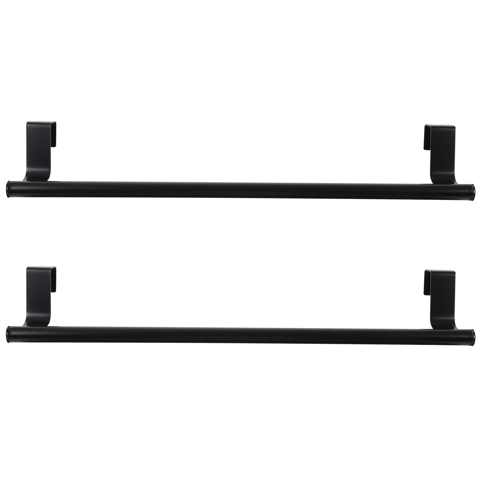 

2 Pcs Door Towel Rack Bathroom Racks Storage Hangers Kitchen Holders Stainless Steel
