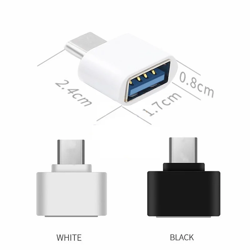 안드로이드 모바일 미니 c형 범용 Usb-타입 어댑터-C 잭 분배기, 스마트폰 USB C 커넥터 OTG 변환기