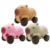 Capybara Squeeze Car Toy Stretchable Capybara Car With Wheels Creative Stress Relief Sensory Toy Funny Capybara Fidget Toy 1