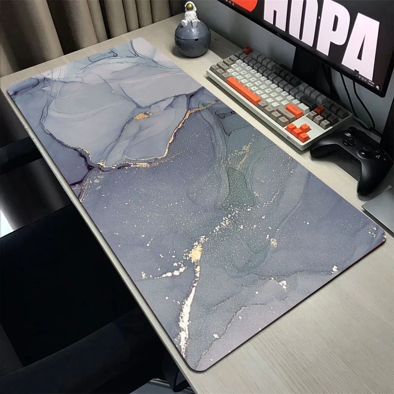 

Colorful Marble Mouse Pad Big Mousepad Waterproof Computer Desk Pc Accessories Gaming Mousemat Anti-slip Overlook Table Pads