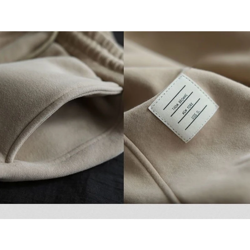 Autumn Winter New Elastic Waist Loose Casual Solid Color Sweatpants Ladies Fashion All-match Cotton Pants Female Trousers Women
