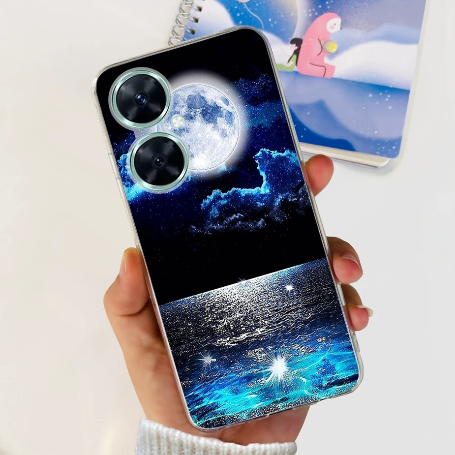 Vibrant Painted Clear Soft TPU Silicone Case - Compatible with Huawei Nova 11 Series