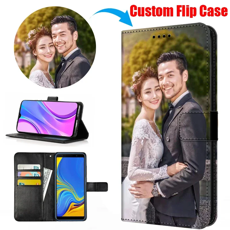 Personalized Photo Flip Leather Cover - Custom Print Book Style