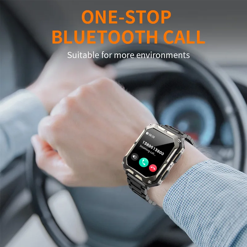 LIGE ο Ʈ ġ  ȭ 1.83 ġ IP68  ƮϽ ð ߿  Smartwatch 380mAh  ͸