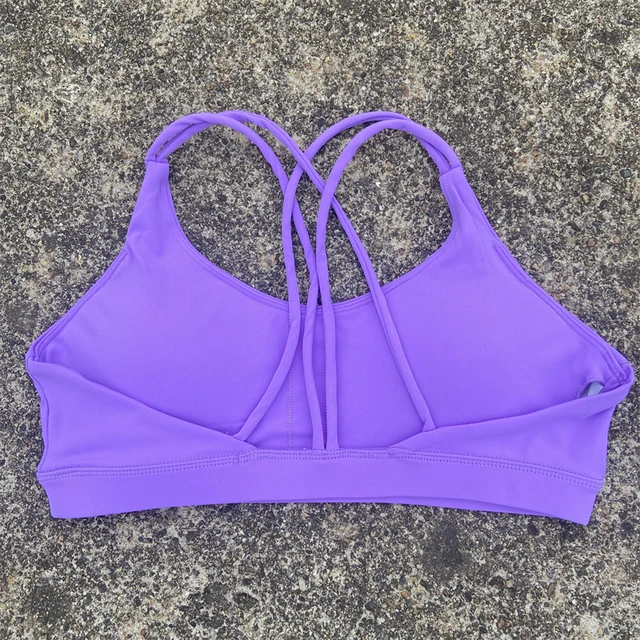 Women Cross Straps Sports Bra Gym Workout Crop Top Yoga Vest High Impact Fitness Bralette Push Up Running Tight Padded Underwear 5