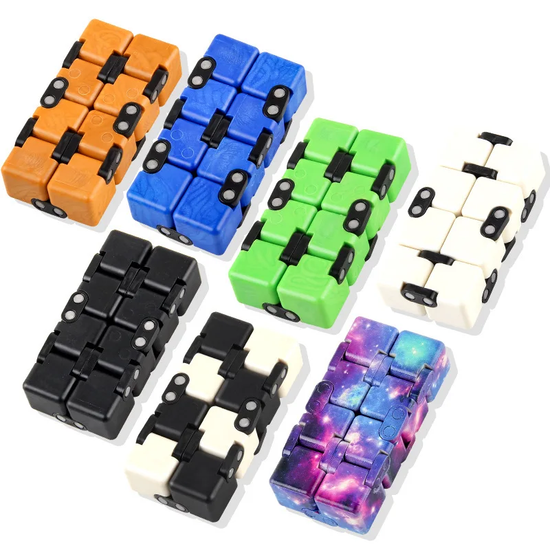 Starry Sky Infinity Magic Cube Square Puzzle Toys Relieve Stress Hand Game Four Corner Maze Toys Children Adult Decompression 3