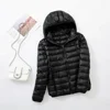 Plus Size 5XL 6XL 7XL WomenThin Down Jacket  2023 Autumn Winter Slim Short Hooded Warm White Duck Down Coat Lady Outerwear 3