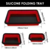 3Pcs Collapsible Magnetic Parts Tray Silicone Foldable Screw Bowl Tool Part Storage Box Plumber Carpenters Tool Organizer Tray 6