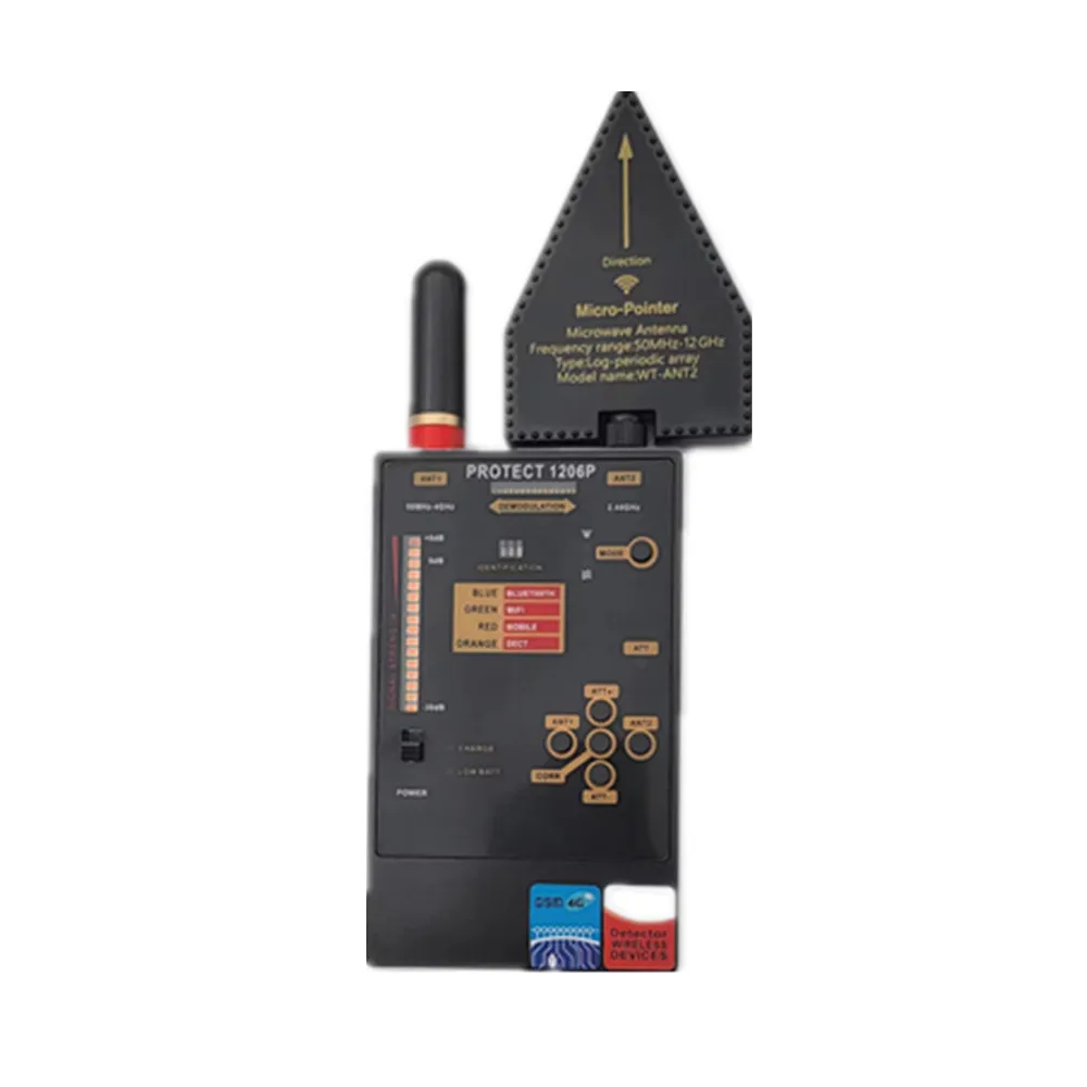 Professional Bug GSM GPS Tracker Anti-Spy RF Detector Innovative Infrared Camara Laser GSM WiFi Signal Detection