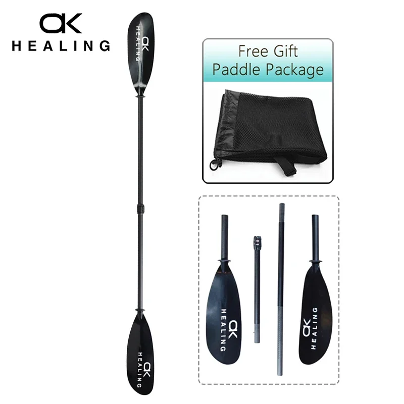 Portable 4 in 1 Kayaking Paddle Rowing Oars Stable Connection Strong Lock Fiberglass Shaft Kayak Paddles kayak paddles