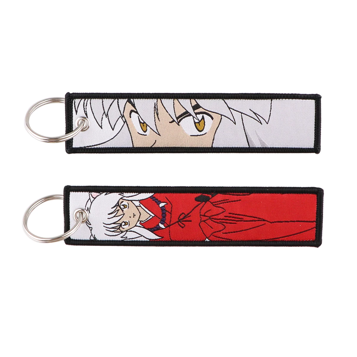 Japanese Anime Key Fobs Holder Keychain for Motorcycles Key Ring Embroidery Key Tag Fashion Backpack Chaveiro