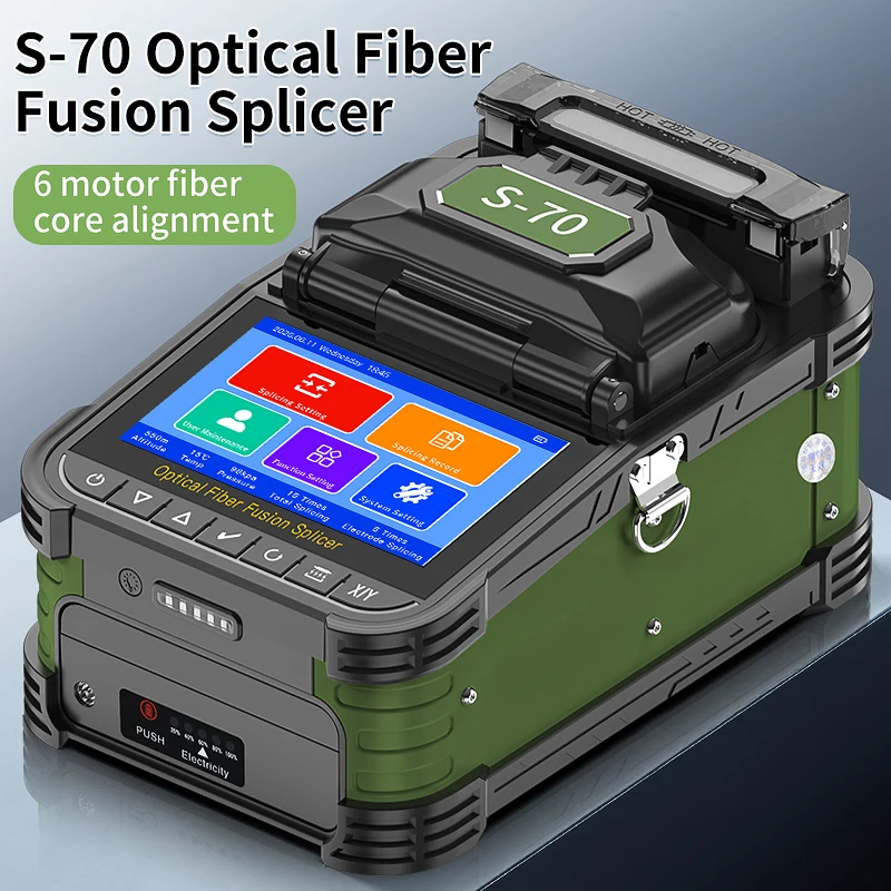 COMPTYCO S-70/A-5/FS-60F/S-90 광섬유 융착접속기 6모터 광섬유 열융착기 터치스크린 10개 언어 지원
