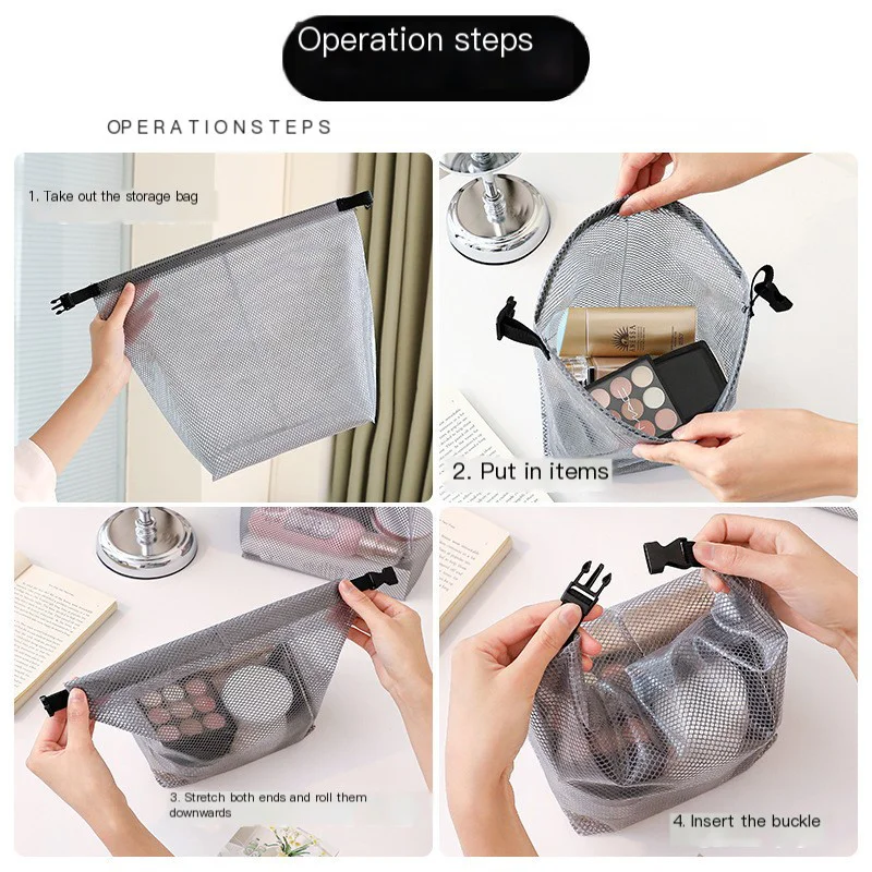 Waterproof Storage Bag, Fitness Clothing, Swimming Bathroom, Large Capacity Drawstring, Men's And Women's Outdoor Toiletries Bag 3