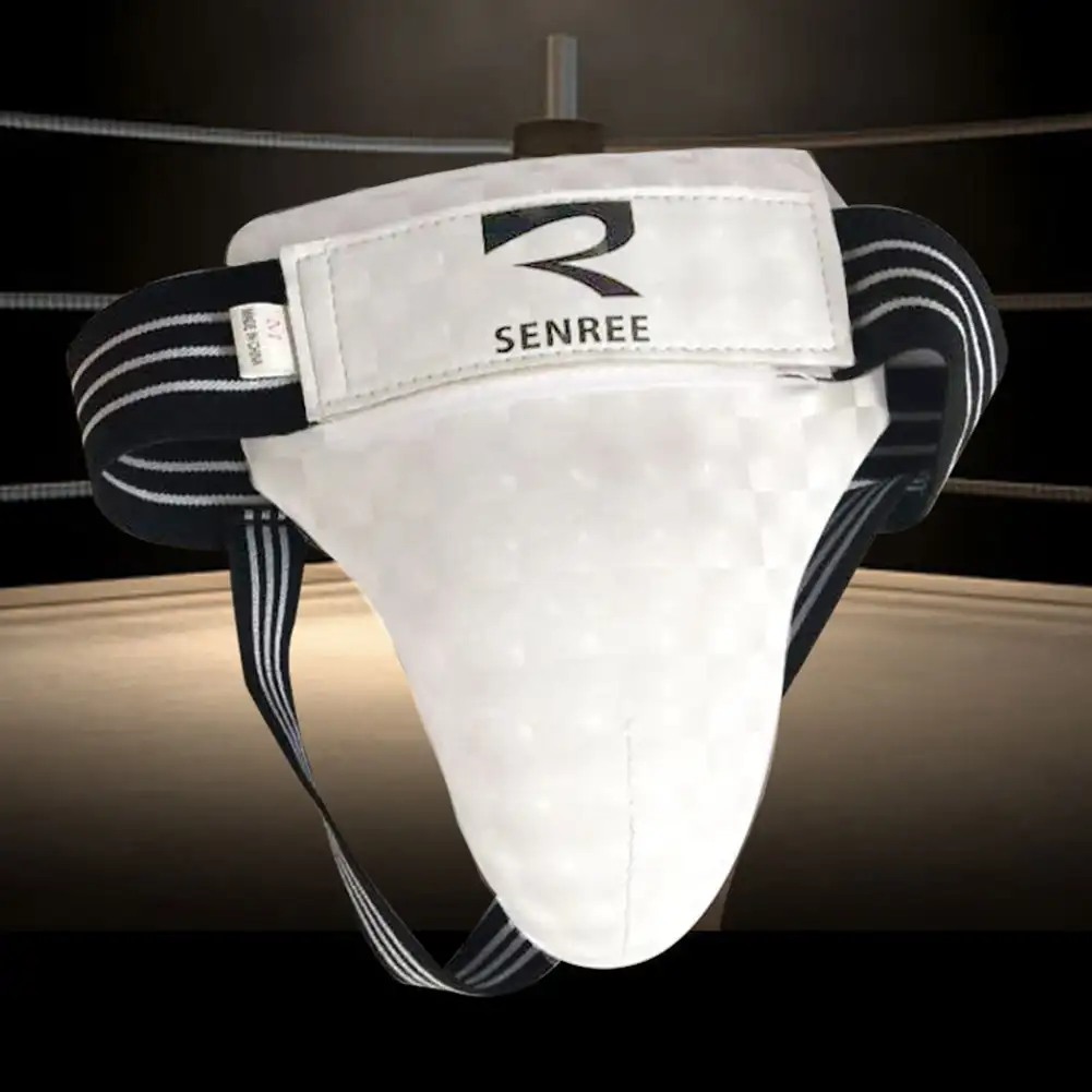 Adult Male Sanda Crotch Guard Protector Taekwondo MMA Groin Protector Kick Boxing Protection Guard Men Jockstrap groin protector