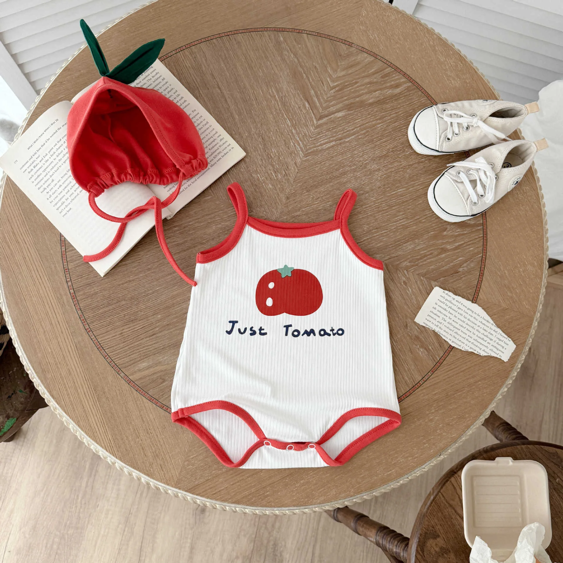 5830 Baby Clothes 2025 Summer Hot Fashion Tomato Printing Baby