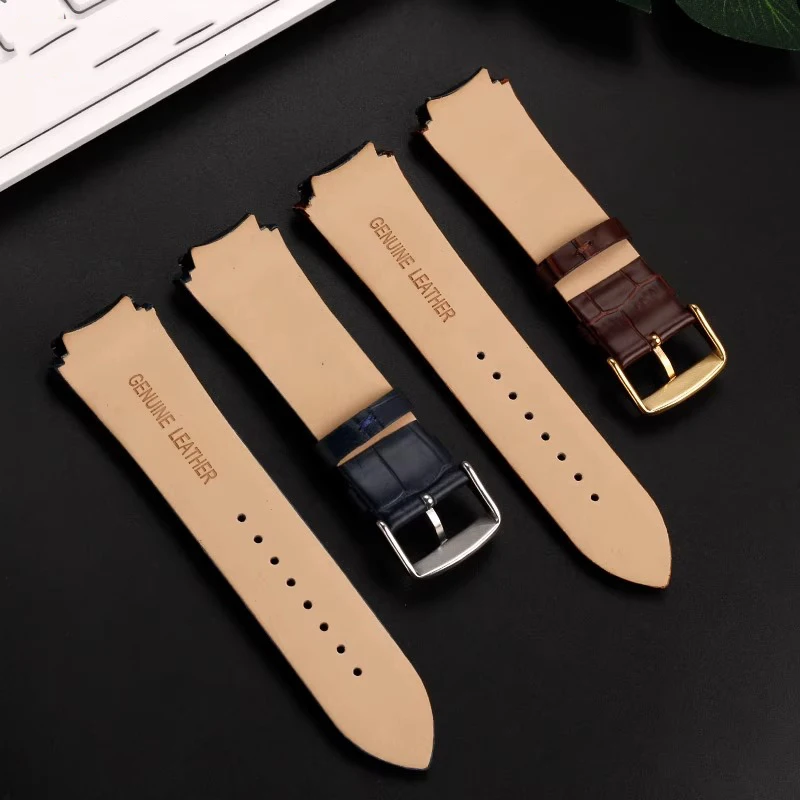 Man Genuine Leather Watch Strap Band for GUESS W0247G3 W0040G3 W0040G7 Series watches band blue black brown 22mm