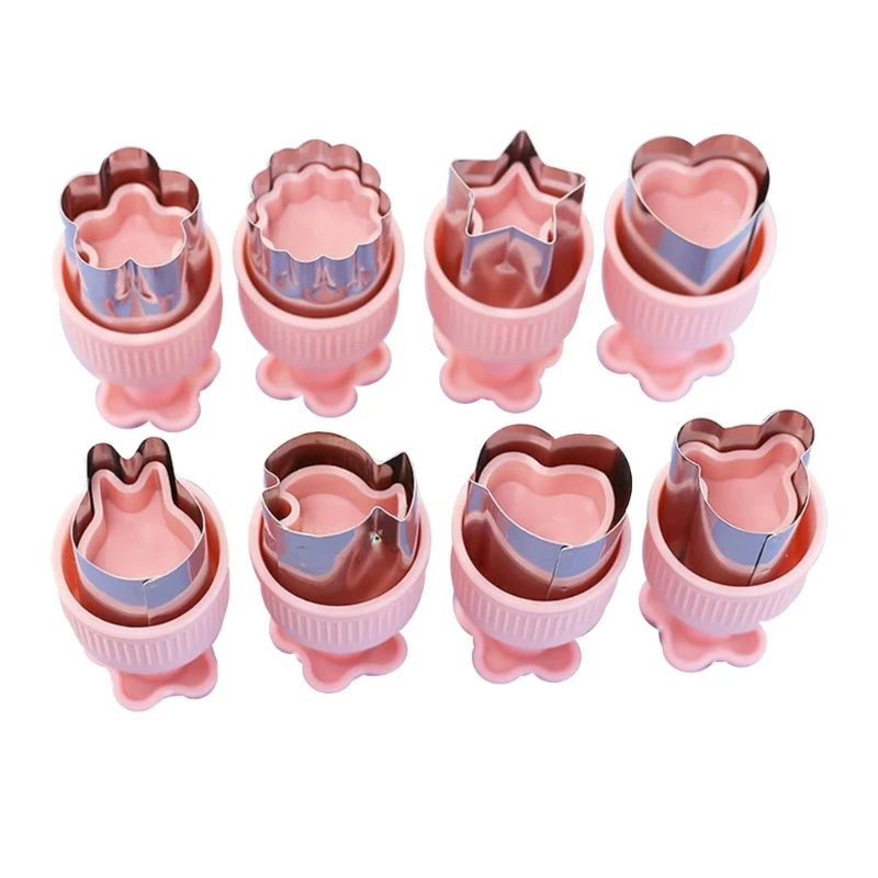 

8 Pcs Embossed Wonton Baby Pie Mould Hand Cookie Molds for Christmas Baking Dropship