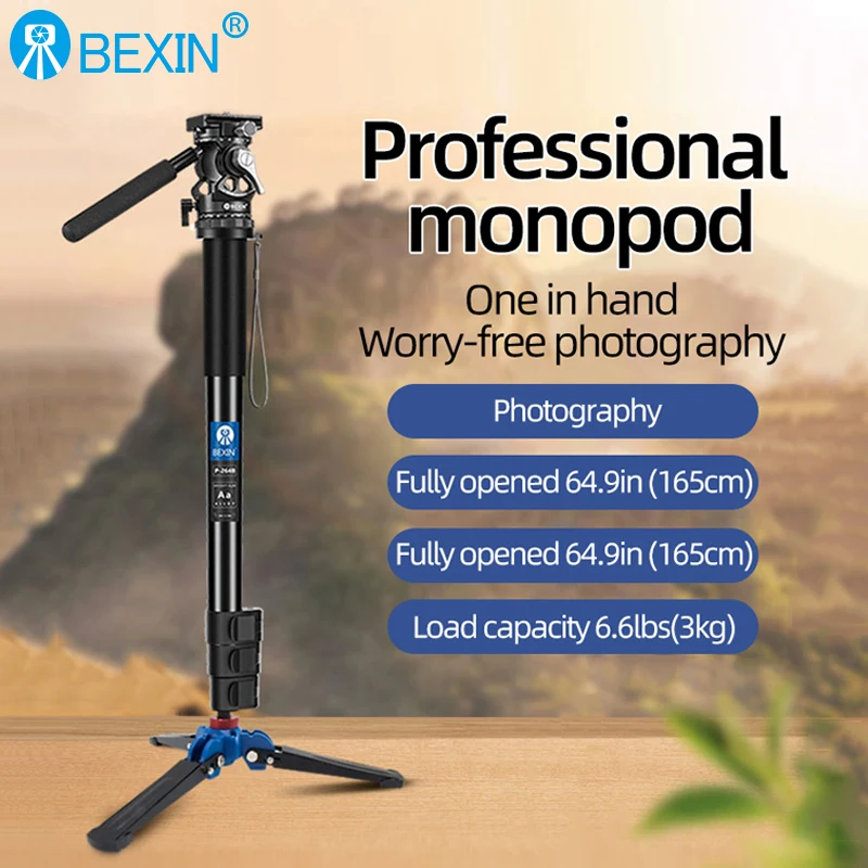 カーボン一脚　BEXIN P-285 PROFESSIONAL MONOPOD Custom Buy the Best Carbon Fiber Monopod for Superior