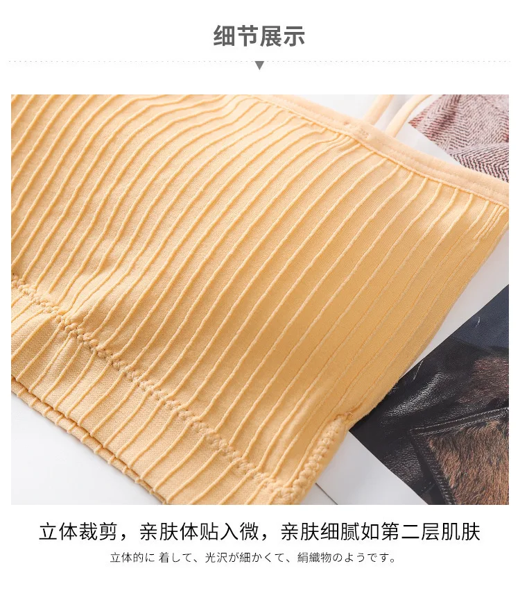 Sexy Lingerie Women Cotton Underwear Tube Top Bra Ladies Thread Bra Comfort Tank Up Women Sports Bra Sexy Top Female Crop Top
