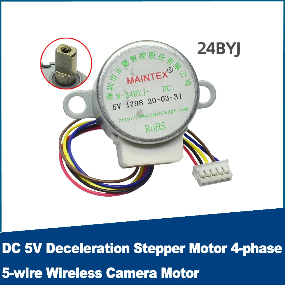 Dc 5V Decelerazione Motore Passo-Passo 4-Fase 5-Wire Wireless Camera Monitor Motore Ptz 24 Byj48