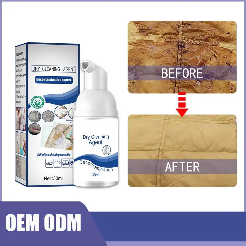 Down Wear Detergent Dry Cleaner Down Jacket Wash Free Foam Sprays 30ML Stain Remover For Shoes Jackets Clothes Efficient