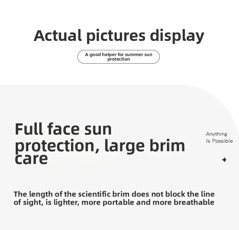 Description Picture 5 of itemMultifunction Double Fan Solar Hat UV Protection Breathable Fisherman Cap Summer Outdoor Rechargeable Fan Suitable for fishing