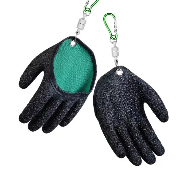 Multi functional anti slip wear-resistant anti stab puncture waterproof portable outdoor fishing gloves fishing gloves