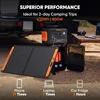Solar Generator, Equipped with 100W Solar Panels, 632Wh LiFePO4 Battery, 800W AC 100W USB-C Output, Portable Power Station 2