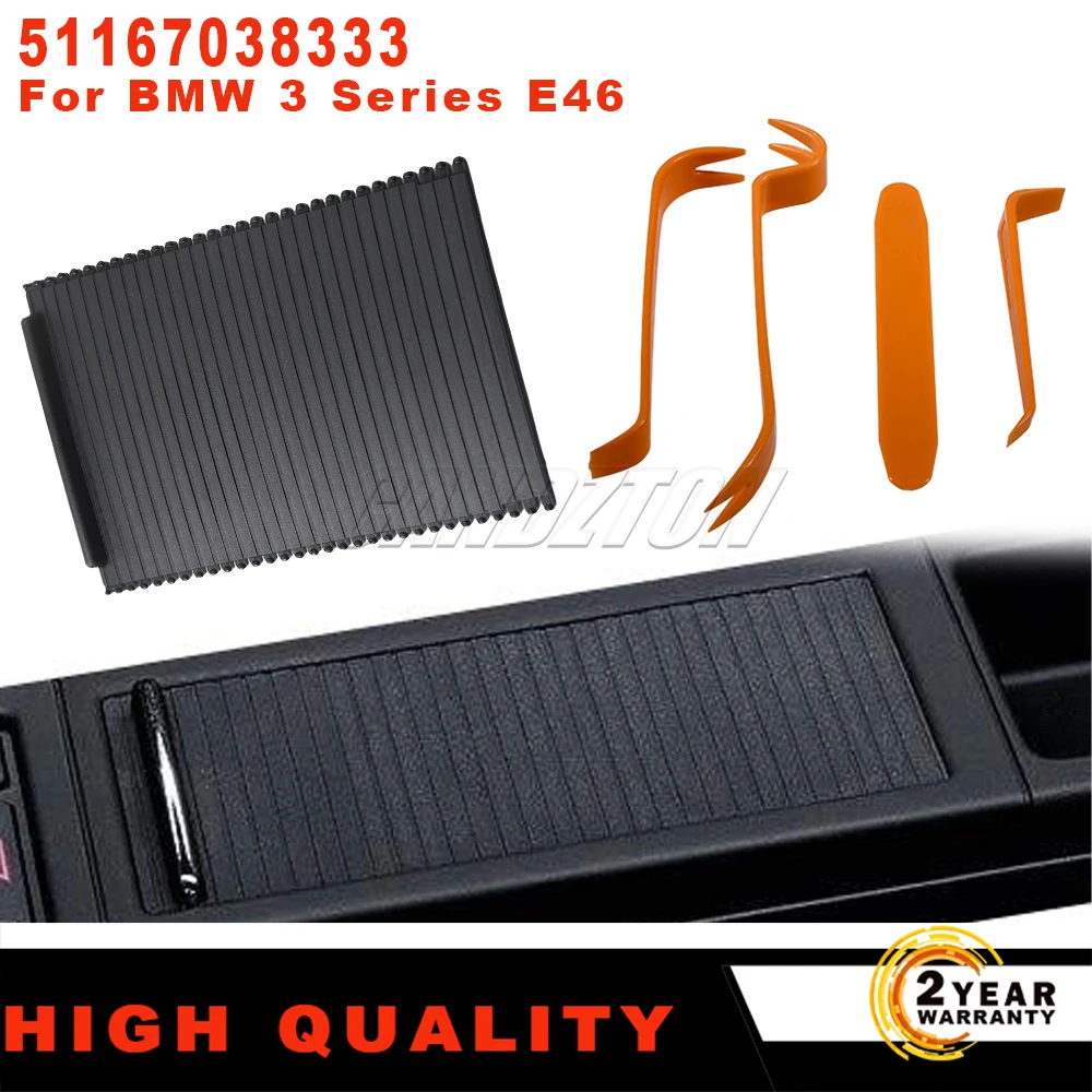 51167038333 New Car Center Console Sliding Shutters with Interior Disassembly Tool Kit For BMW 3 Series E46 316 318 320 325 328
