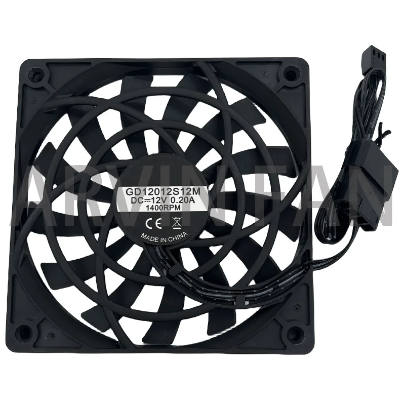 

120mm DC 12V Slim Computer Case Mute Cooling Fan 120X120X 12mm 0.19A Silent Quiet Low Noise,For PC Chassis Cpu Cooling Fan