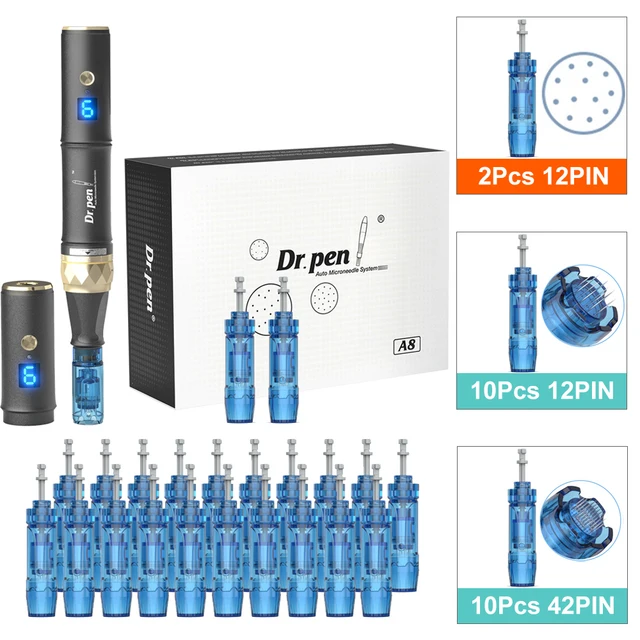Dr pen Ultima A8S With 20pcs Cartridge Wireless Derma Pen Skincare