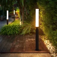 LED Lawn Light 110V 220V Waterproof IP65 Outdoor Simple Modern Street Lamp For Garden Path Landscape Park Courtyard Lighting 2