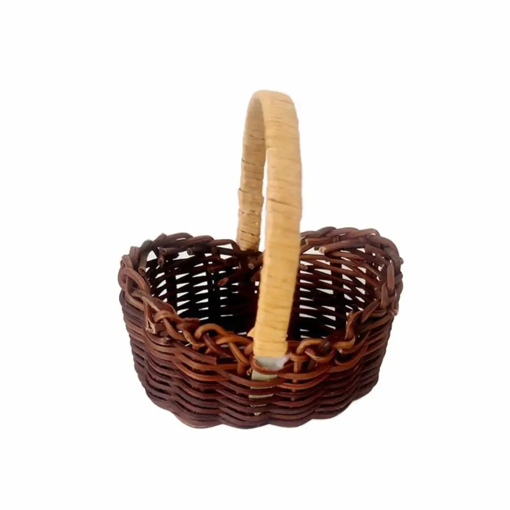 8 PCS Mini Paniers Tissés Miniatures En Rotin Décor De Jardin Fées