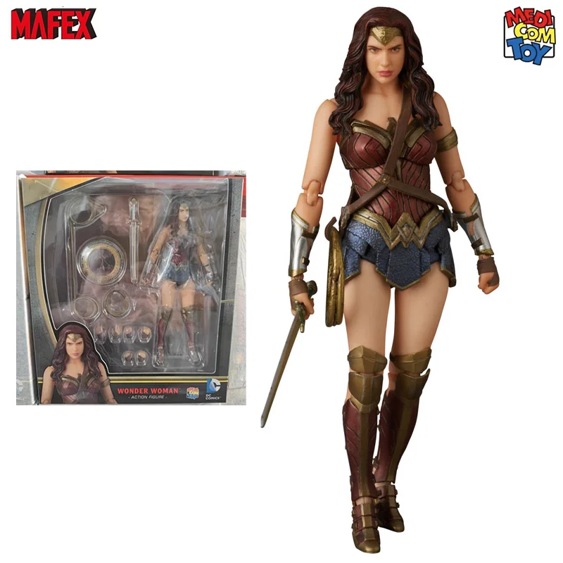 100% Original MAFEX 024 Wonder Woman Batman vs Superman Dawn
