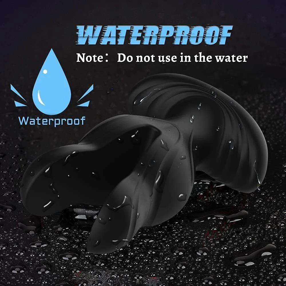 Vibrating Anal Prostate Massager With Electric Shock Stimulation_voghion.com
