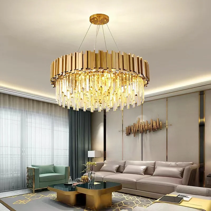 

Nordic Crystal Led Chandeliers Lighting for Living Room Dining Bedroom Home Decor Hanging Lamp Indoor Lighting Lamparas Fixture