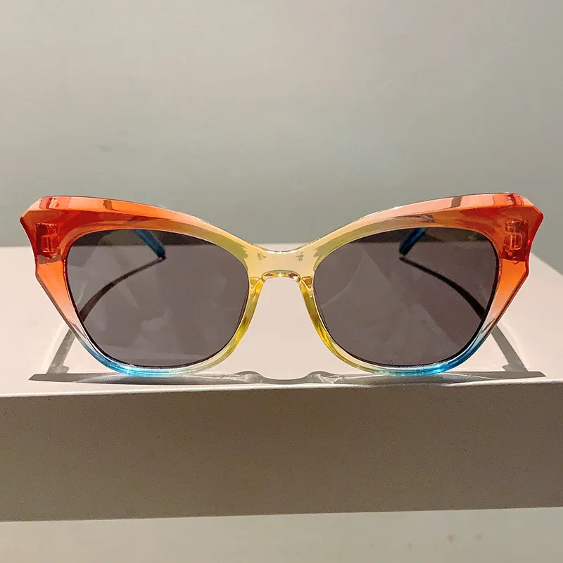 Runde Cat-Eye-Sonnenbrille für Damen und Herren, runde Sonnenbrille, bunte Sonnenbrille, Brillen für Männer und Frauen – Detail 10