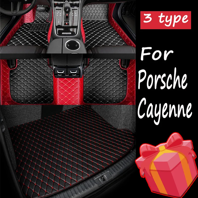 

Автомобильные коврики для Porsche, для Cayenne 2018, 2019, 20, 2021, 2022, индивидуальные автомобильные подкладки для ног, задняя крышка, аксессуары для интерьера