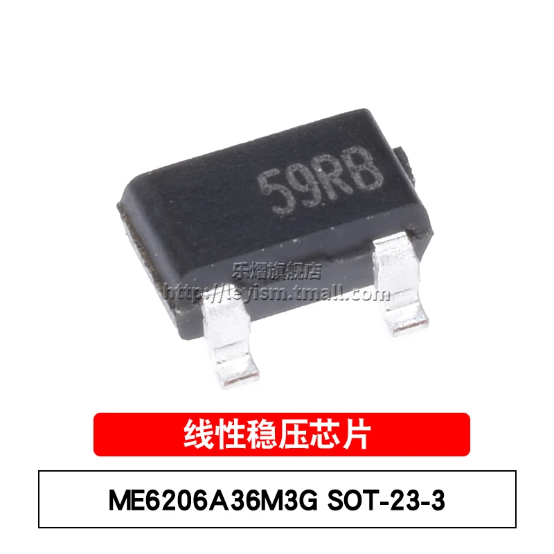 

10pcs ME6206A36M3G 59** SOT-23-3 3.6V Brand New and original