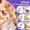 Dog Nail Grinder Quiet- Ultra-Quiet Dog & Cat Nail Grinder with LED Light & Battery Display & Upgrade Grinding Head - Painless N 3